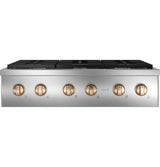 Caf(eback)(TM) 36" Commercial-Style Gas Rangetop with 6 Burners (Natural Gas) - (CGU366P2TS1)