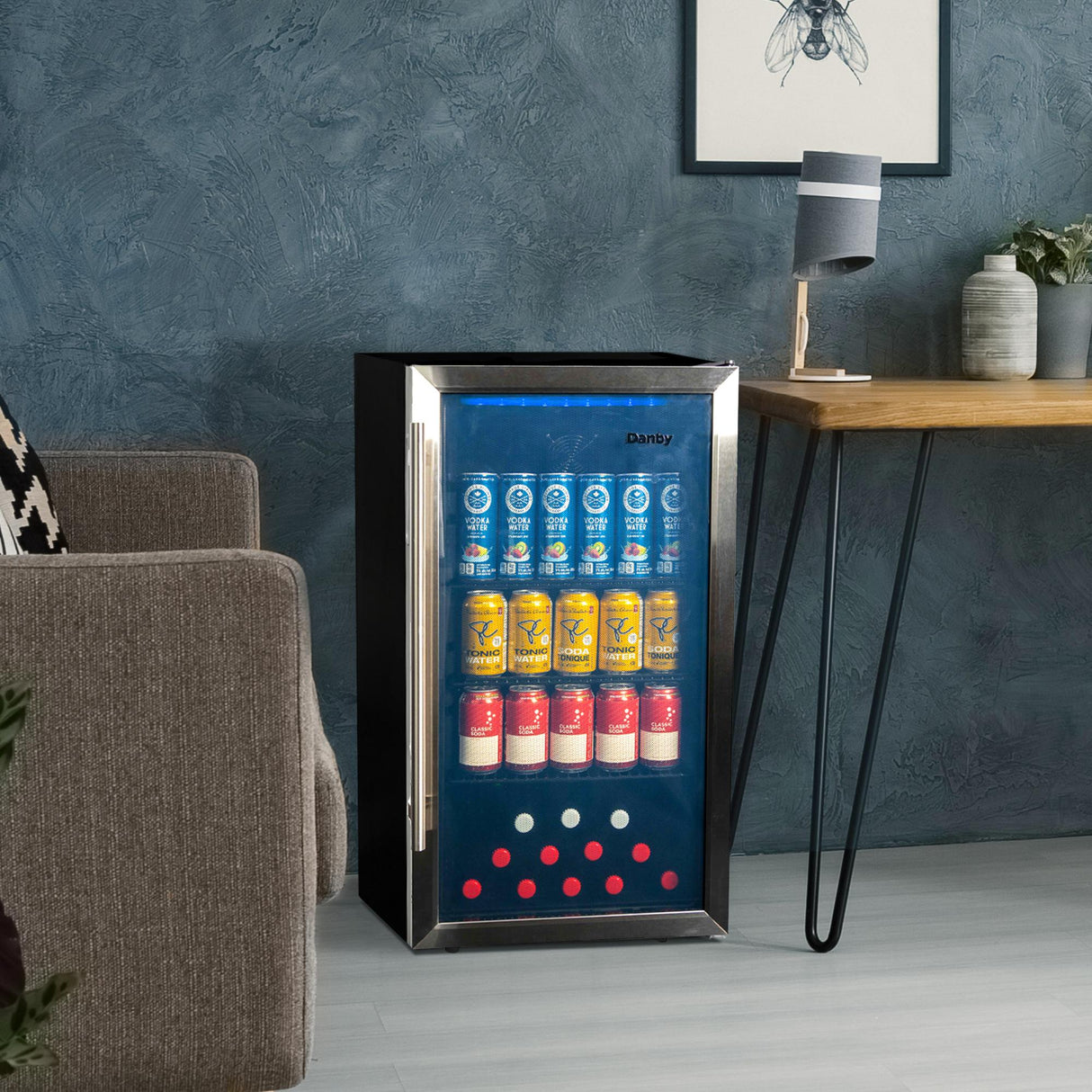 Danby 3.1 cu. ft. Free-Standing Beverage Center in Stainless Steel - (DBC117A2BSSDD6)