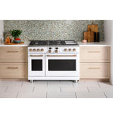 Caf(eback)(TM) 48" Smart Dual-Fuel Commercial-Style Range with 6 Burners and Griddle (Natural Gas) - (C2Y486P4TW2)