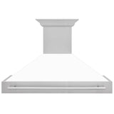 ZLINE 48 in. DuraSnow Stainless Steel Range Hood with Colored Shell Options (8654SNX-48) [Color: White Matte] - (8654SNXWM48)