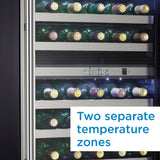 Danby Designer 38 Bottle Free-Standing Wine Cooler in Black Stainless Steel - (DWC114BLSDD)