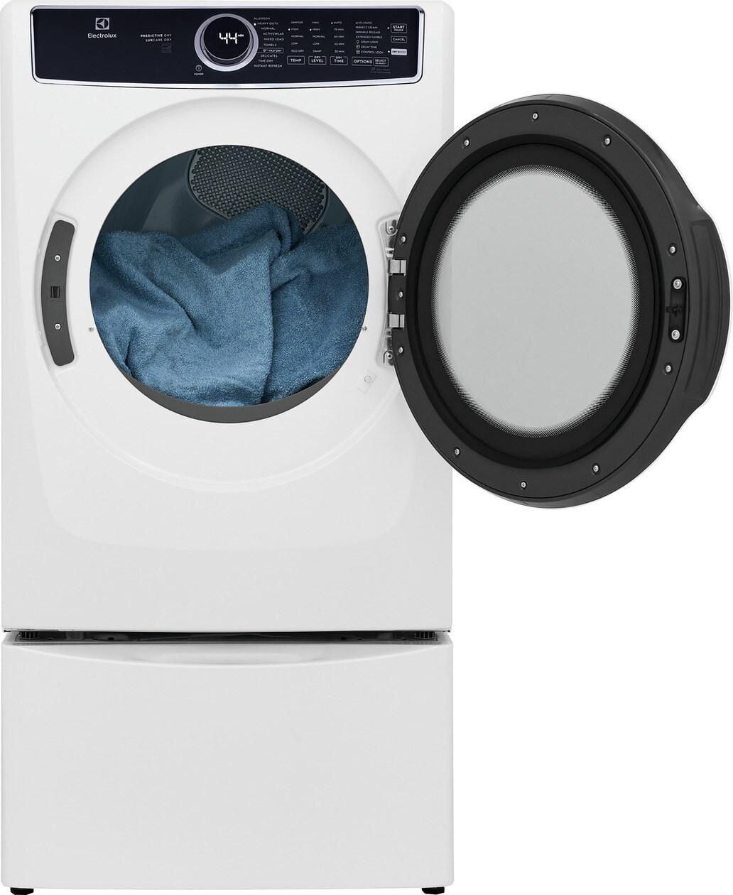 Electrolux Front Load Perfect Steam(TM) Gas Dryer with Predictive Dry(TM) and Instant Refresh - 8.0 Cu. Ft. - (ELFG7537AW)