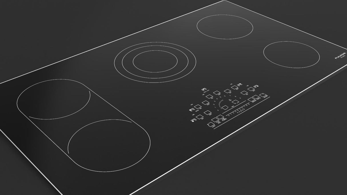 36" RADIANT COOKTOP WITH BRUSHED ALUMINUM TRIM - (F6RT36S2)