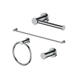 ZLINE Emerald Bay Bathroom Accessories Package with Towel Rail, Hook, Ring and Toilet Paper Holder with Color Options (4BP-EMBYACC) [Color: Polished Gold] - (4BPEMBYACCPG)