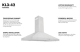 ZLINE Convertible Vent Wall Mount Range Hood in Stainless Steel (KL3) - (KL330)