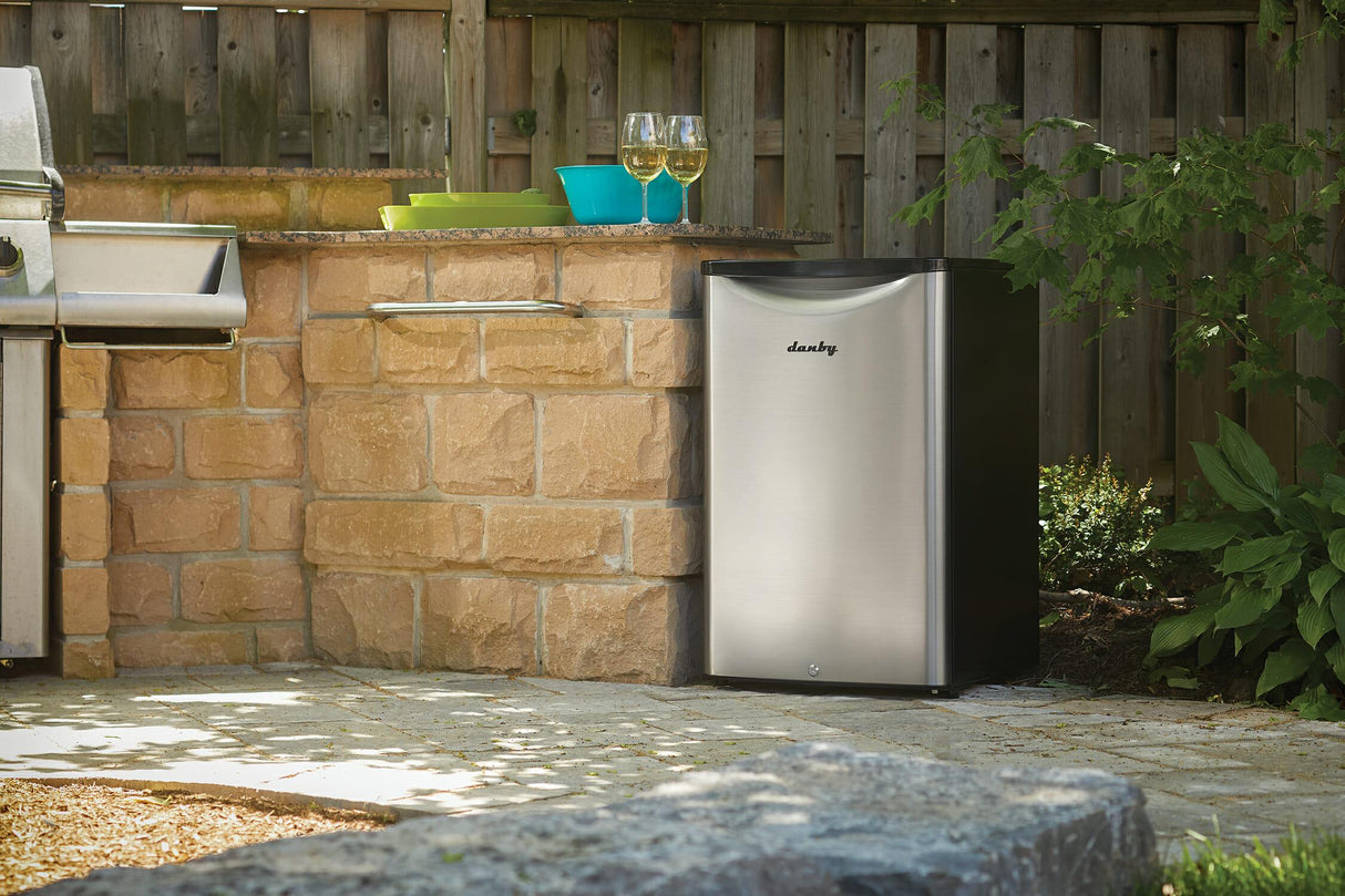 Danby 4.4 cu. ft. Outdoor Fridge in Stainless Steel - (DAR044A6BSLDBO)