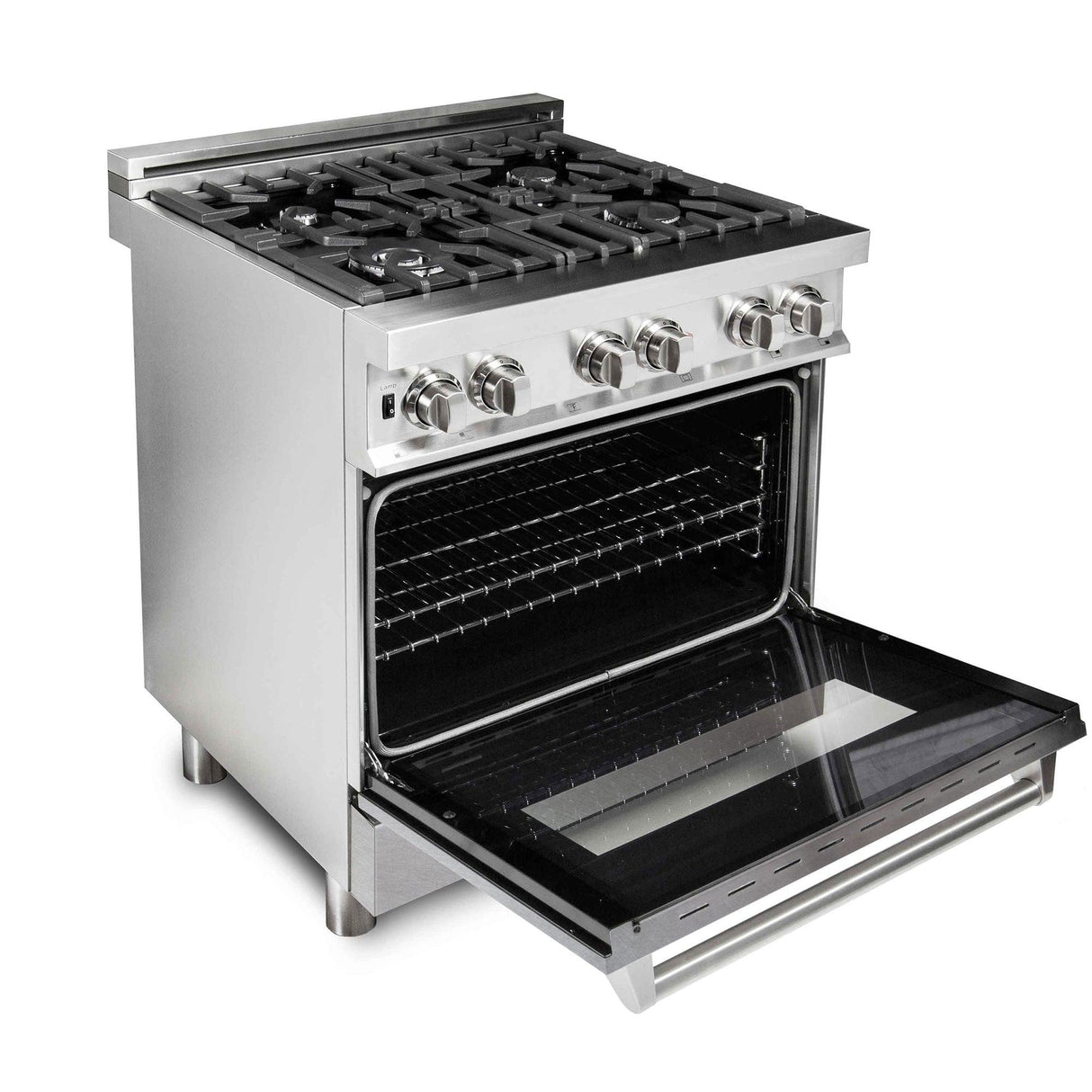 ZLINE 30 in. Dual Fuel Range with Gas Stove and Electric Oven in Stainless Steel (RA30) [Color: DuraSnow Stainless Steel] - (RASN30)