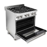 ZLINE 30 in. Dual Fuel Range with Gas Stove and Electric Oven in Stainless Steel (RA30) [Color: DuraSnow Stainless Steel] - (RASN30)