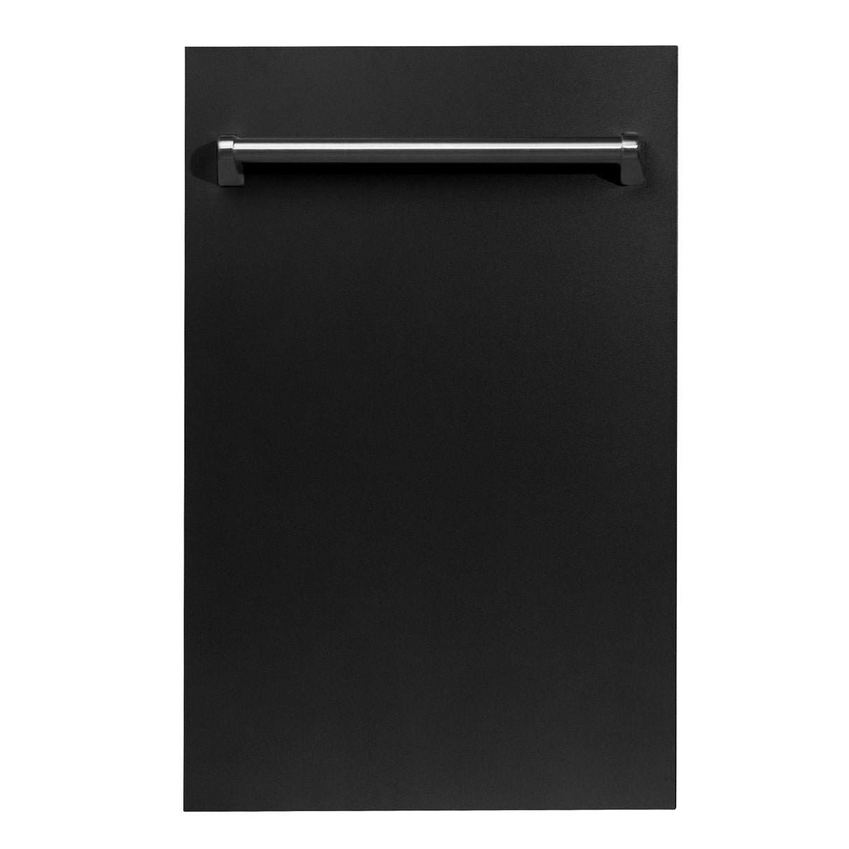 ZLINE 18 in. Compact Top Control Dishwasher with Stainless Steel Tub and Traditional Handle, 52dBa (DW-18) [Color: Black Matte] - (DWBLM18)