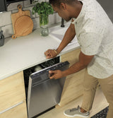 Haier ENERGY STAR(R) 18" Stainless Steel Interior Dishwasher with Sanitize Cycle - (QDT125SSLSS)