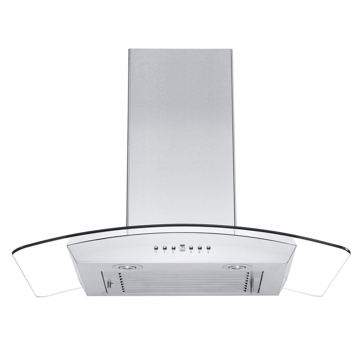 ZLINE Convertible Vent Wall Mount Range Hood in Stainless Steel & Glass with Crown Molding (KZCRN) - (KZCRN30)