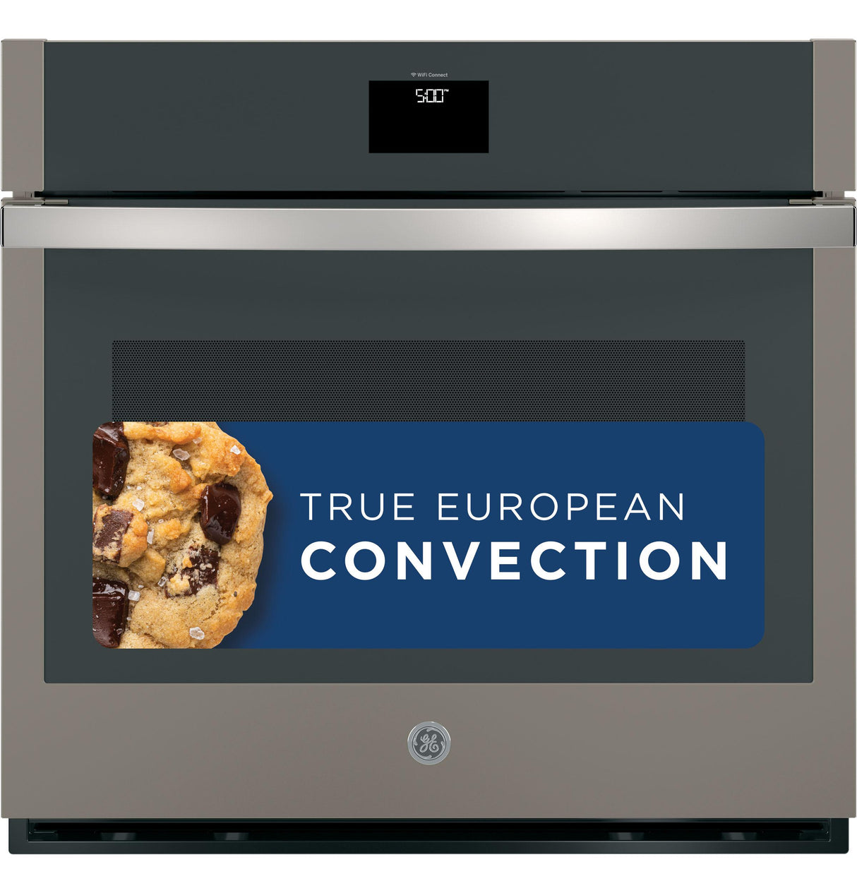 GE(R) 30" Smart Built-In Self-Clean Convection Single Wall Oven with Never Scrub Racks - (JTS5000ENES)