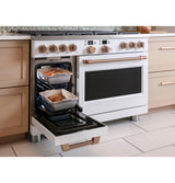 Caf(eback)(TM) 48" Smart Dual-Fuel Commercial-Style Range with 6 Burners and Griddle (Natural Gas) - (C2Y486P4TW2)