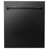 ZLINE 24 in. Top Control Dishwasher with Stainless Steel Tub and Traditional Style Handle, 52dBa (DW-24) [Color: Black Stainless Steel] - (DWBS24)