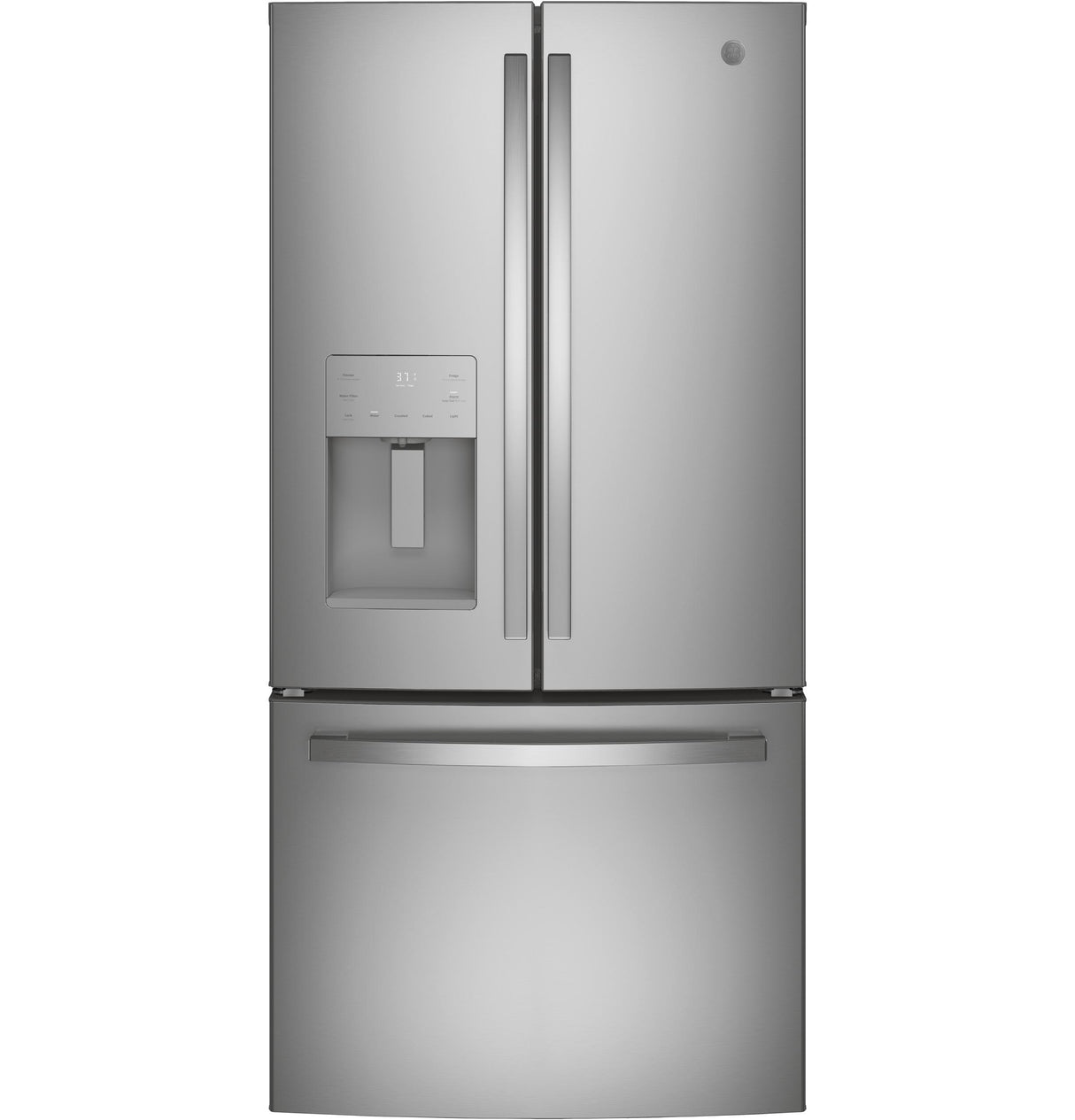 GE(R) ENERGY STAR(R) 17.5 Cu. Ft. Counter-Depth French-Door Refrigerator - (GYE18JYLFS)