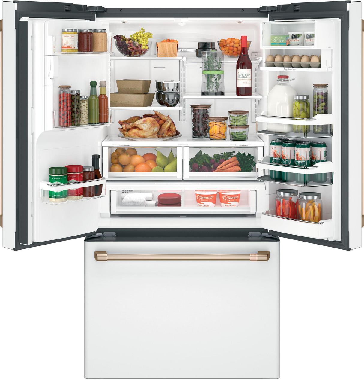 Caf(eback)(TM) ENERGY STAR(R) 22.1 Cu. Ft. Smart Counter-Depth French-Door Refrigerator with Hot Water Dispenser - (CYE22TP4MW2)