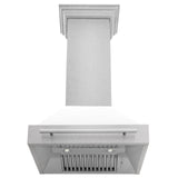 ZLINE 30 in. DuraSnow Stainless Steel Range Hood with Color Shell Options (8654SNX-30) [Color: Blue Gloss] - (8654SNXBG30)