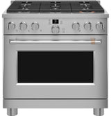 Caf(eback)(TM) 36" Smart All-Gas Commercial-Style Range with 6 Burners (Natural Gas) - (CGY366P2TS1)