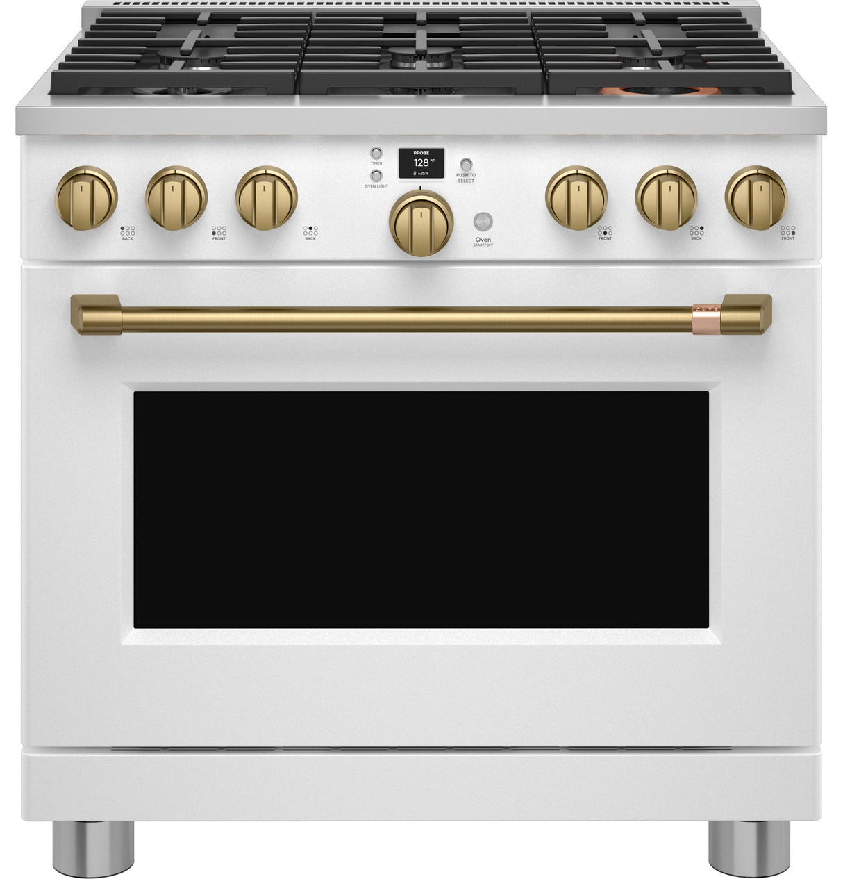 Caf(eback)(TM) 36" Smart All-Gas Commercial-Style Range with 6 Burners (Natural Gas) - (CGY366P4TW2)