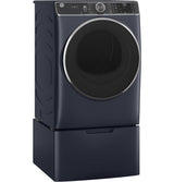 GE(R) ENERGY STAR(R) 7.8 cu. ft. Capacity Smart Front Load Electric Dryer with Steam and Sanitize Cycle - (GFD85ESPNRS)