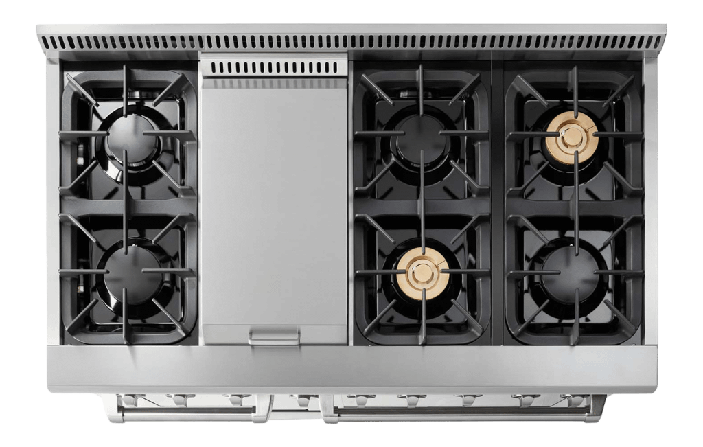 Thor Kitchen 48 Inch Dual Fuel Range In Stainless Steel - Professional - Hrd4803u - (HRD4803U)