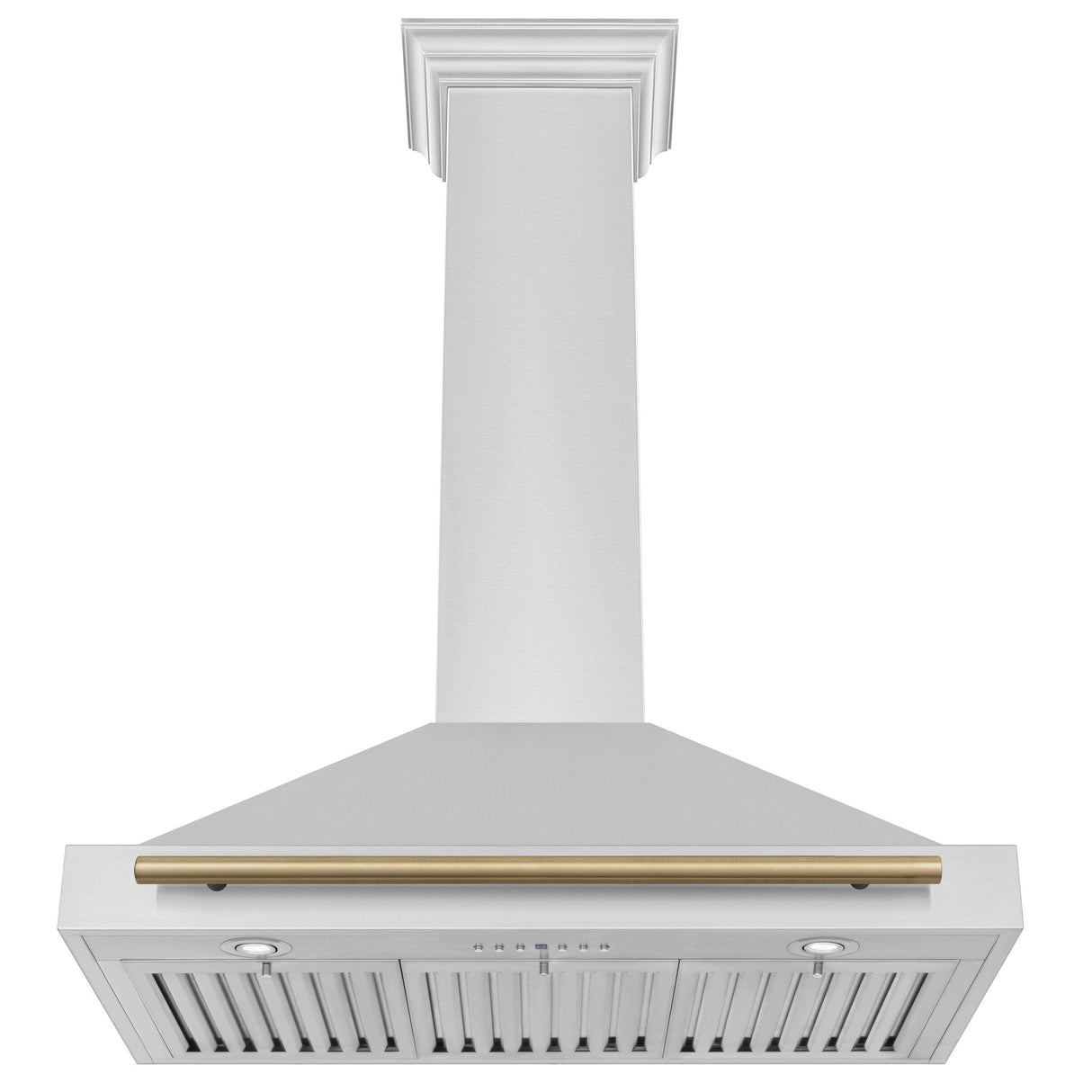 ZLINE 36 in. Autograph Edition Convertible Stainless Steel Range Hood with Stainless Steel Shell [Color: Champagne Bronze Accents] - (KB4STZ36CB)