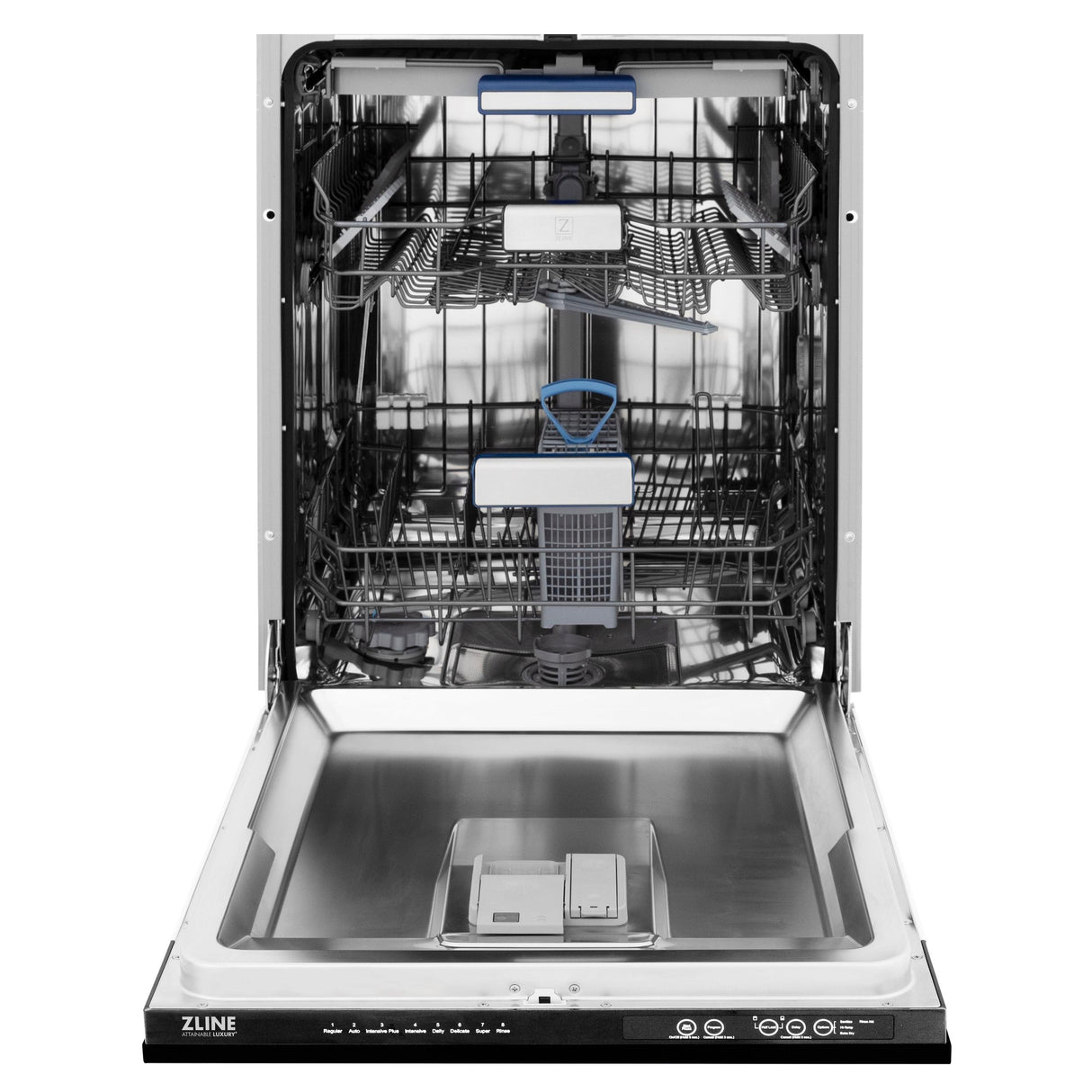 ZLINE 24" Tallac Series 3rd Rack Dishwasher with Traditional Handle, 51dBa (DWV-24) [Color: White Matte] - (DWVWM24)