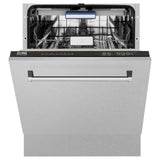 ZLINE 24" Tallac Series 3rd Rack Dishwasher with Traditional Handle, 51dBa (DWV-24) [Color: DuraSnow Stainless Steel] - (DWVSN24)