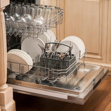 ZLINE 24 in. Top Control Dishwasher with Stainless Steel Tub and Traditional Style Handle, 52dBa (DW-24) [Color: DuraSnow Stainless Steel] - (DWSNH24)