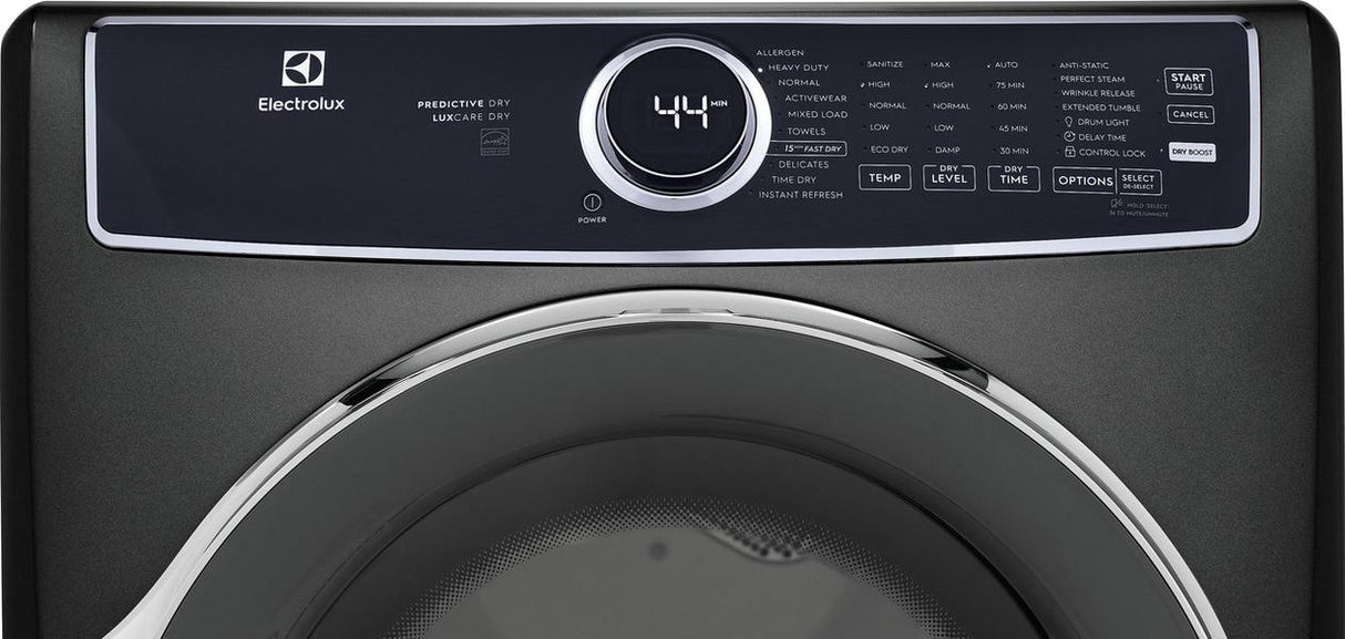 Electrolux Front Load Perfect Steam(TM) Electric Dryer with Predictive Dry(TM) and Instant Refresh - 8.0 Cu. Ft. - (ELFE7537AT)