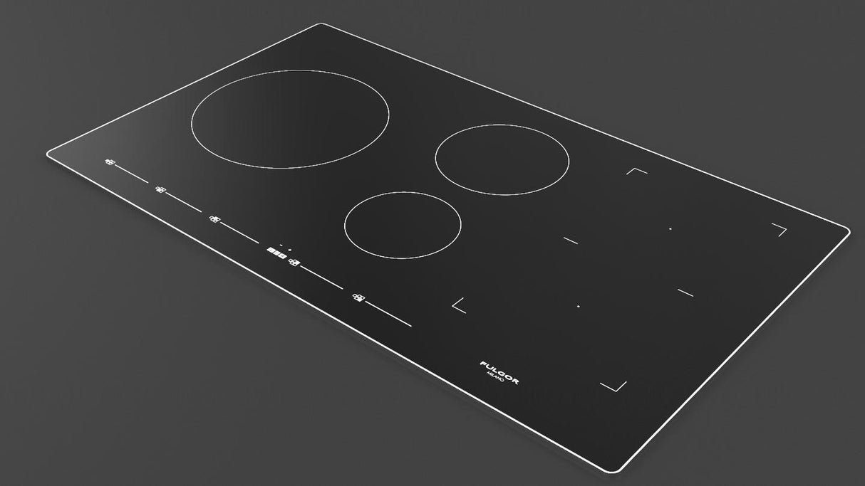 36" INDUCTION COOKTOP WITH BRUSHED ALUMINUM TRIM - (F7IT36S1)