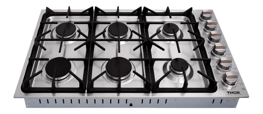 Thor Kitchen 36 Inch Professional Drop-in Gas Cooktop In Stainless Steel - Model Tgc3601 - (TGC3601)