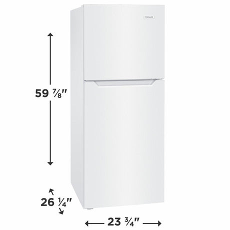 Frigidaire 10.1 Cu. Ft. Top Freezer Apartment-Size Refrigerator - (FFET1022UW)