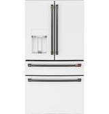 Caf(eback)(TM) ENERGY STAR(R) 22.3 Cu. Ft. Smart Counter-Depth 4-Door French-Door Refrigerator - (CXE22DP4PW2)