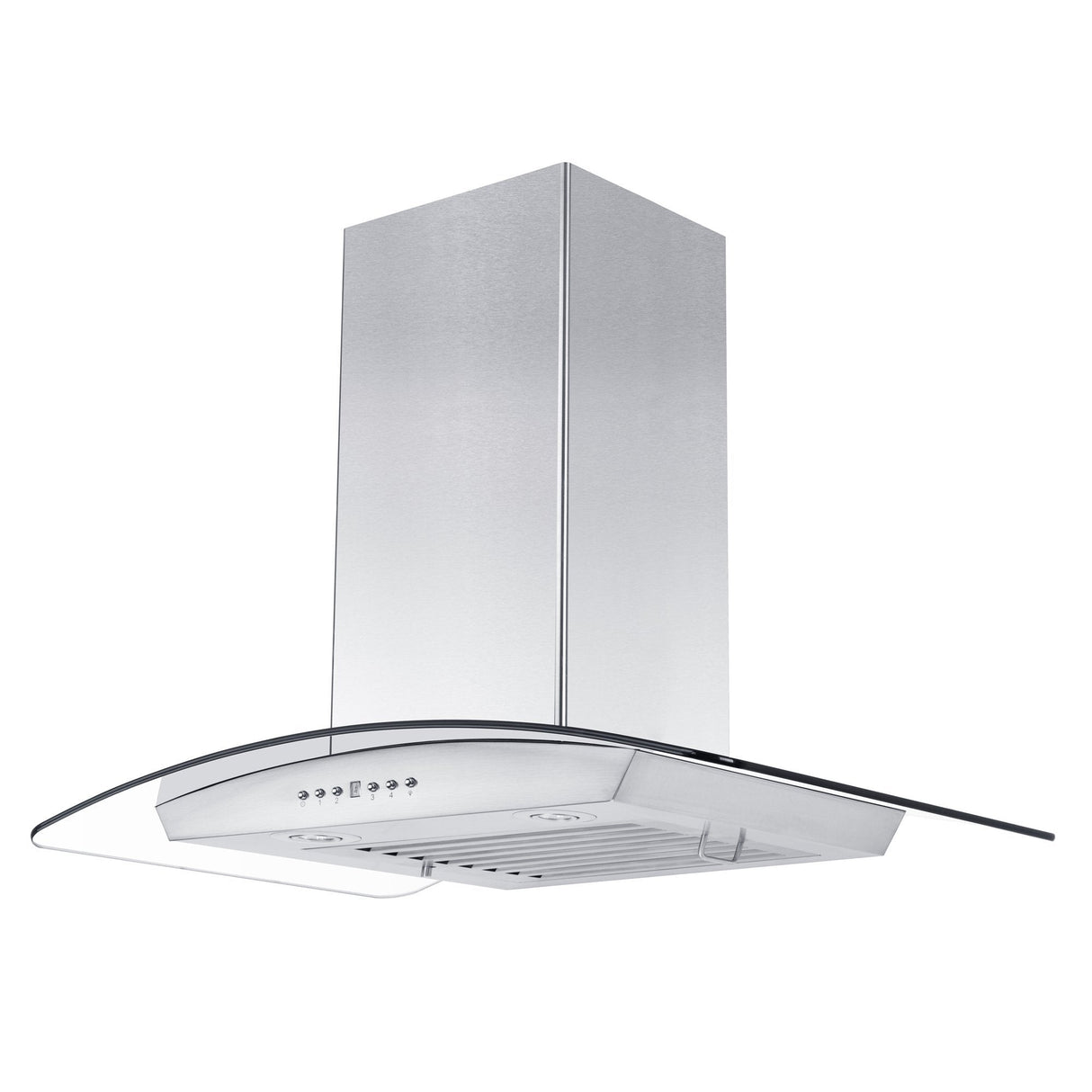 ZLINE Convertible Vent Wall Mount Range Hood in Stainless Steel & Glass with Crown Molding (KZCRN) - (KZCRN30)