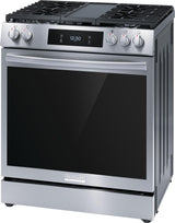 Frigidaire Gallery 30" Front Control Gas Range with Total Convection - (GCFG3060BF)