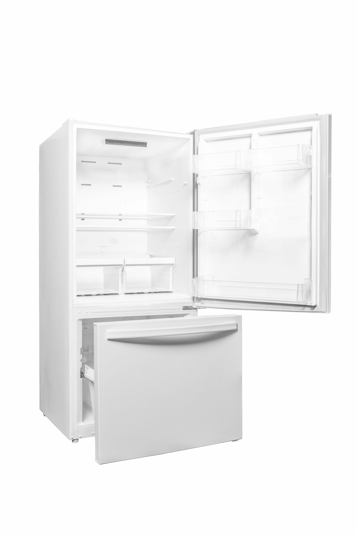 Danby Designer 18.7 cu. ft. Apartment Fridge Bottom Mount in White - (DBM187E1WDB)