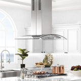 ZLINE Island Mount Range Hood in Stainless Steel & Glass (GL5i) - (GL5I30)