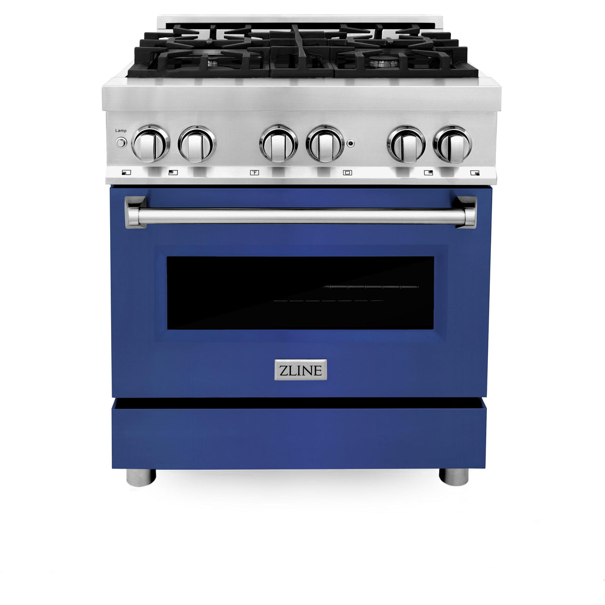 ZLINE 30 in. Dual Fuel Range with Gas Stove and Electric Oven in Stainless Steel (RA30) [Color: Blue Matte] - (RABM30)