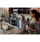 GE Profile(TM) 30" Smart Slide-In Front-Control Gas Double Oven Convection Fingerprint Resistant Range - (PGS960YPFS)