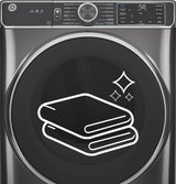 GE(R) ENERGY STAR(R) 7.8 cu. ft. Capacity Smart Front Load Electric Dryer with Steam and Sanitize Cycle - (GFD85ESPNRS)