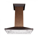 ZLINE Designer Series Hand Hammered Copper Island Mount Range Hood (8GL2Hi) - (8GL2HI36)