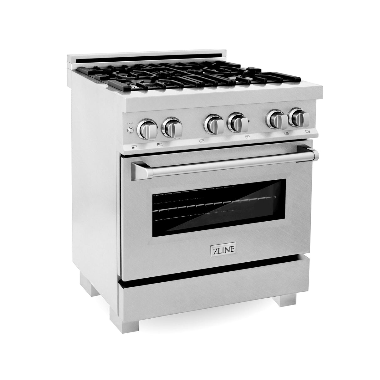 ZLINE 30 in. 4.0 cu. ft. Dual Fuel Range with Gas Stove and Electric Oven in All DuraSnow Stainless Steel with Color Door Options (RAS-SN-30) [Color: DuraSnow Stainless Steel] - (RASSN30)