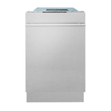 ZLINE 18 in. Compact Top Control Dishwasher with Stainless Steel Tub and Modern Style Handle, 52 dBa (DW-18) [Color: DuraSnow Stainless Steel] - (DWSN18)