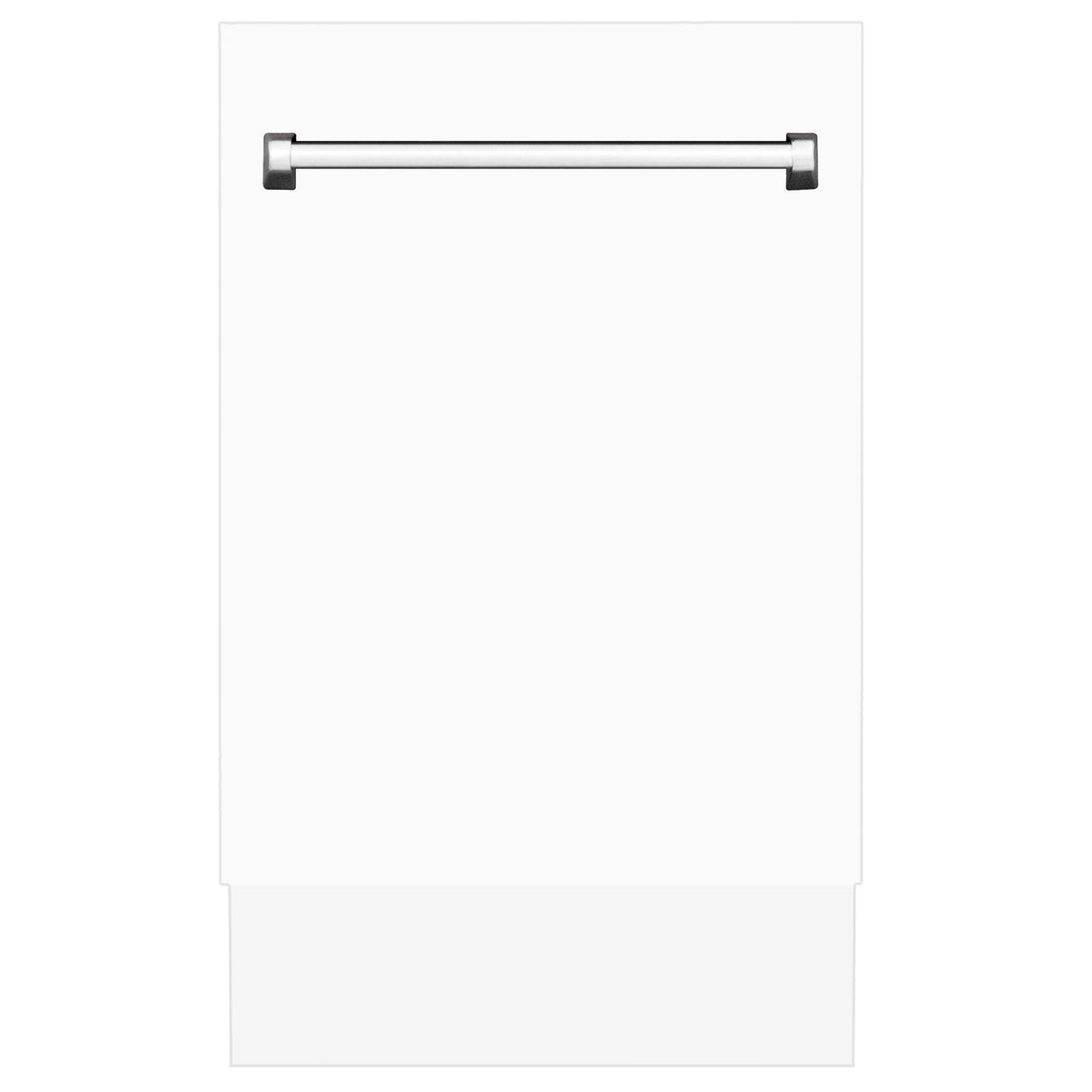 ZLINE 18" Tallac Series 3rd Rack Top Control Dishwasher with Traditional Handle, 51dBa [Color: White Matte] - (DWVWM18)