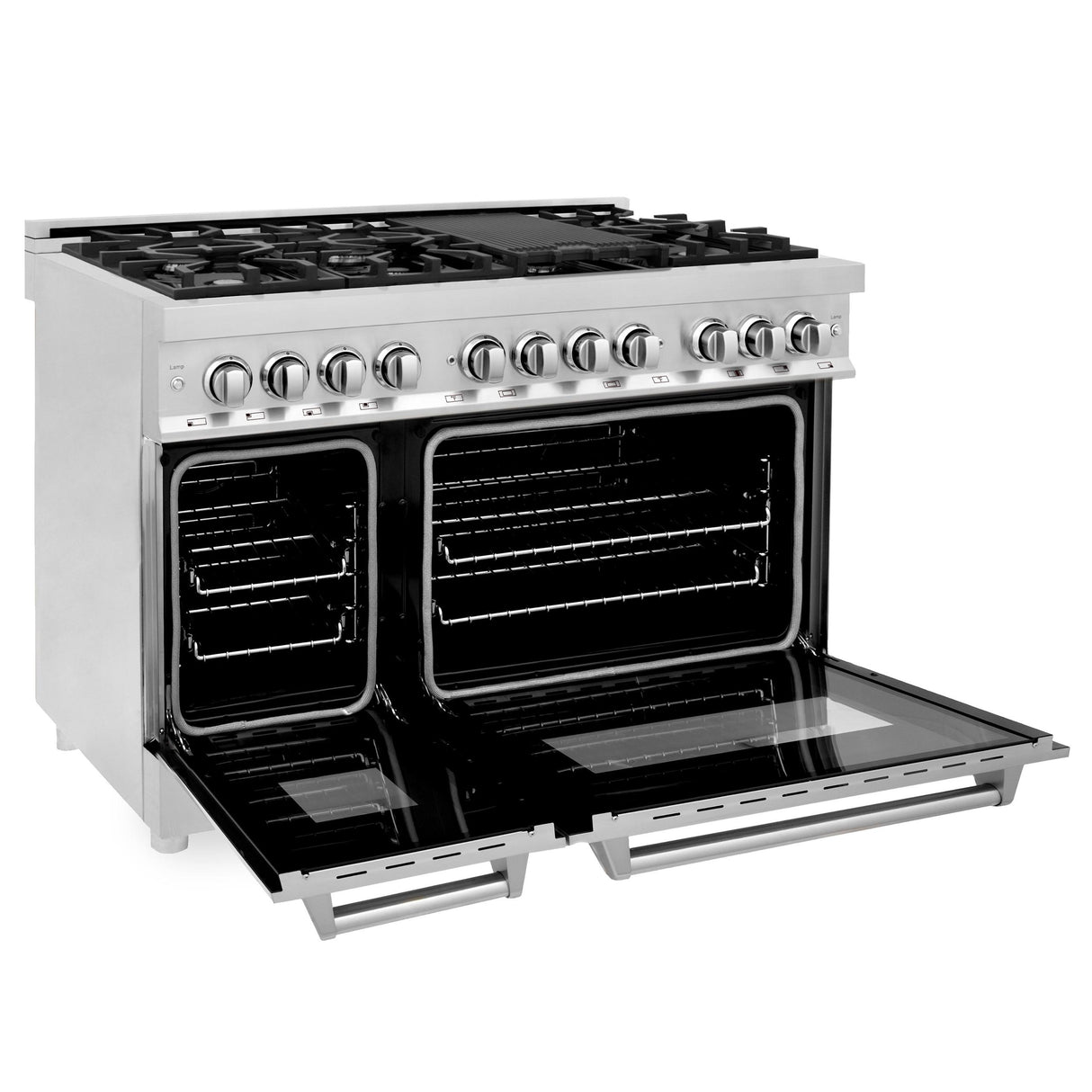 ZLINE 48 in. Dual Fuel Range with Gas Stove and Electric Oven in Stainless Steel (RA48) [Color: Stainless Steel] - (RA48)