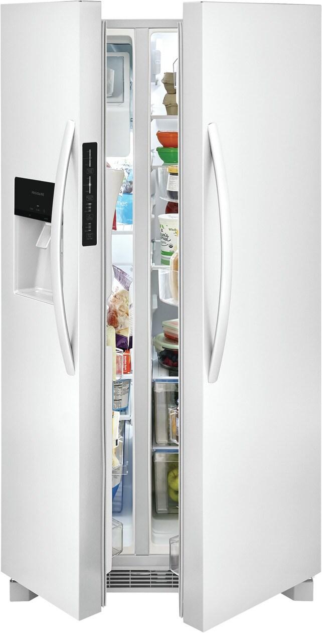 Frigidaire 25.6 Cu. Ft. 36" Standard Depth Side by Side Refrigerator - (FRSS2623AW)