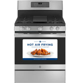 GE(R) 30" Free-Standing Gas Convection Range with No Preheat Air Fry - (JGB735SPSS)