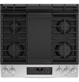 GE(R) 30" Slide-In Front Control Gas Range - (JGSS66SELSS)