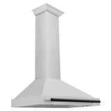 ZLINE 36 in. Autograph Edition Convertible Fingerprint Resistant DuraSnow' Stainless Steel Range Hood [Color: Matte Black Accents] - (KB4SNZ36MB)